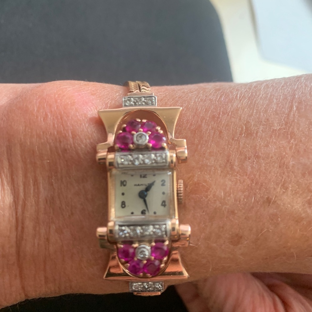 Ruby Hamilton Watch. Still Running - image 4